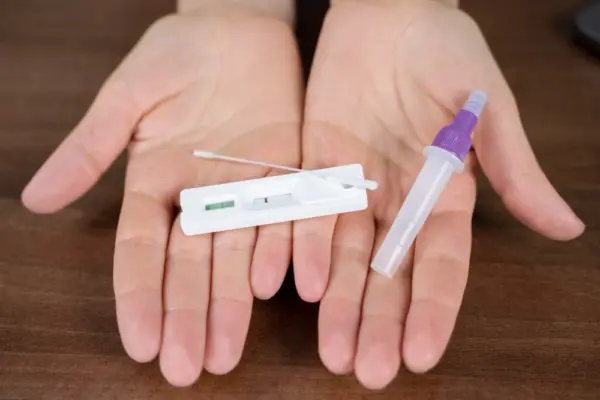 HbA1c at-home test kit (CLIA-waived when performed with simple procedures)
