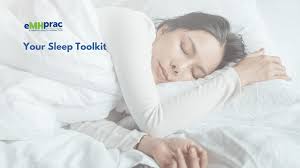 Sleep or anxiety screening toolkit + clinician follow-up option